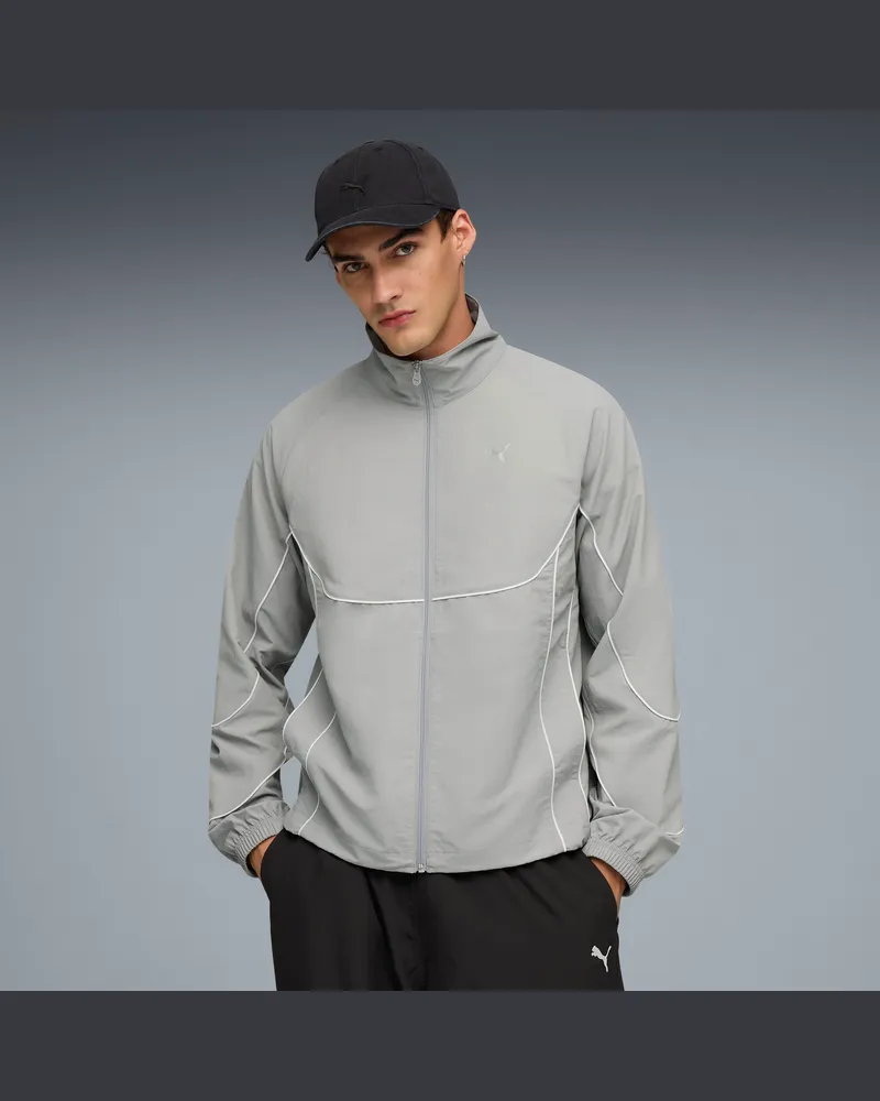 Puma TECH Trainingsjacke Herren, Kleidung, Grau Grau