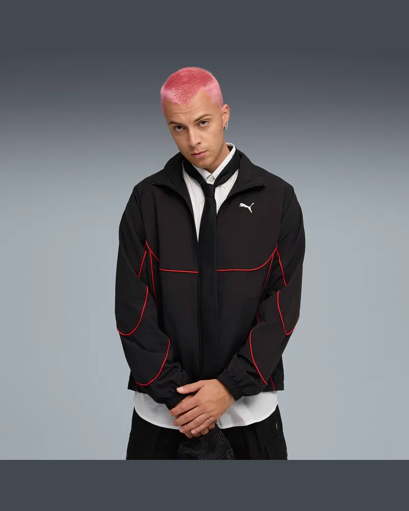 Puma TECH Trainingsjacke Herren, Kleidung, Schwarz Schwarz