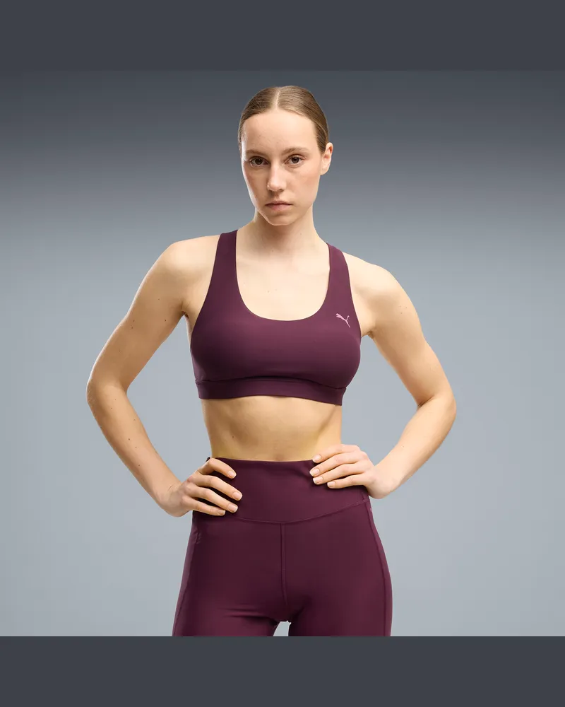 Puma CLOUDSPUN Trainings-BH Damen, Kleidung, Rot Rot