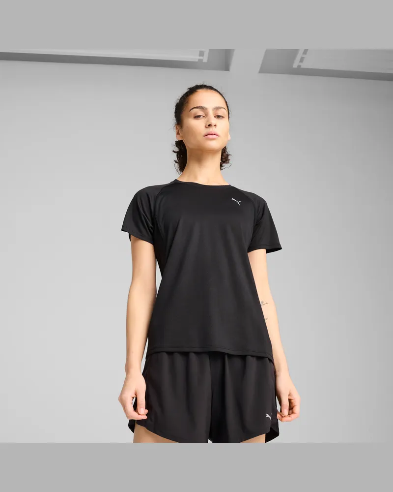 Puma VELOCITY Lauf-T-Shirt Damen, Kleidung, Schwarz Schwarz