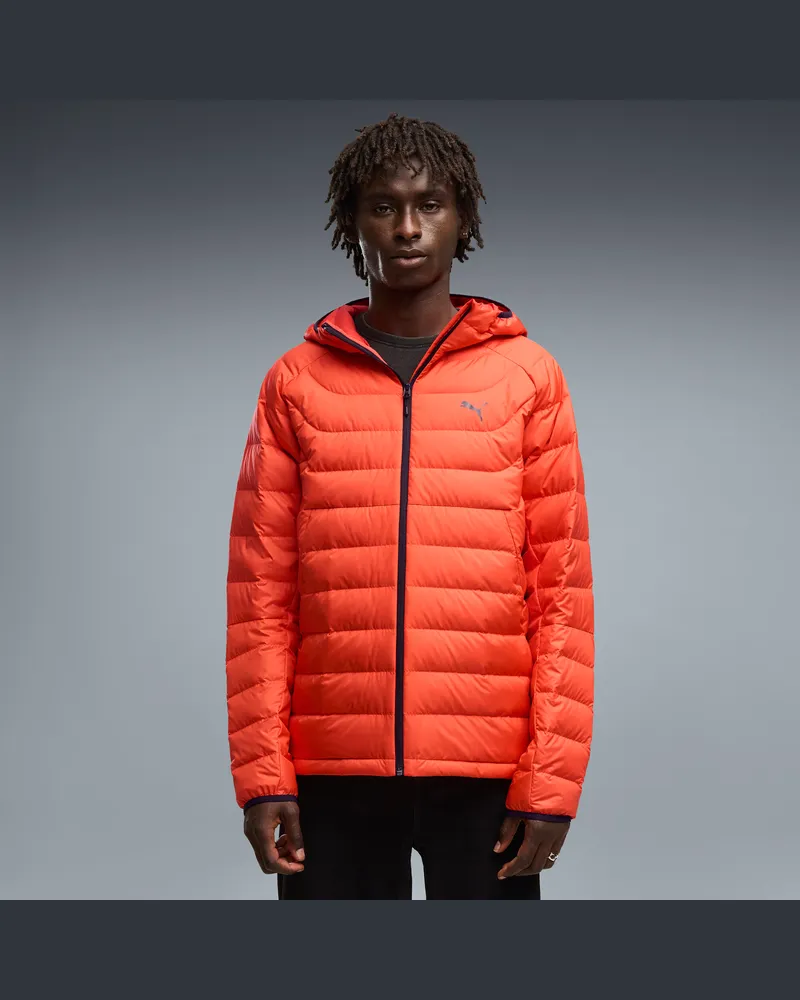 Puma PACKLITE Daunenjacke mit Kapuze Herren, Kleidung, Rot Rot