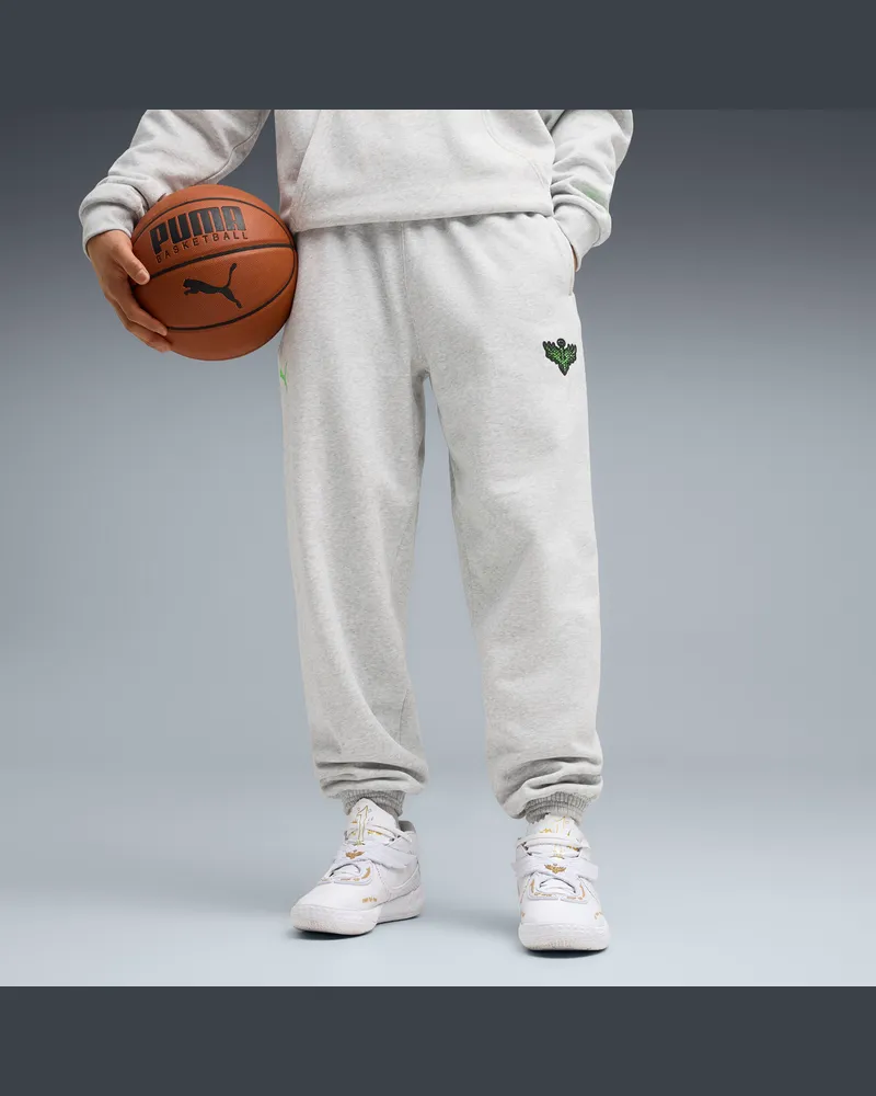 Puma Melo Alwayz On 1 Basketballhose Herren, Kleidung, Grau Grau