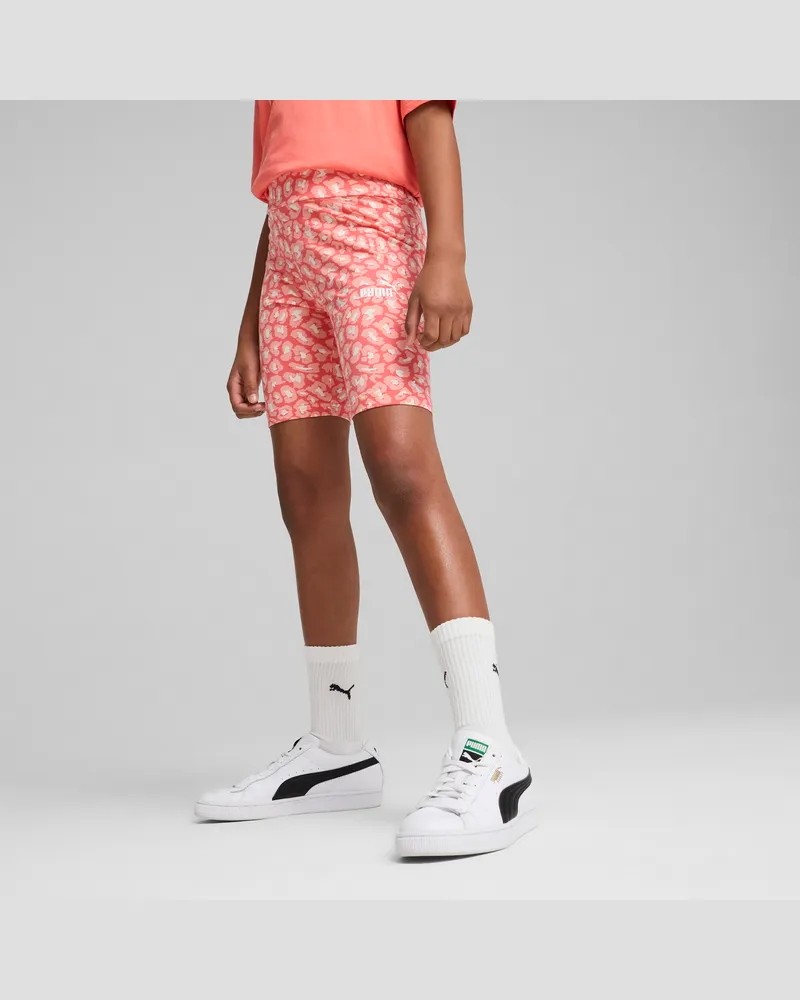 Puma Essentials+ Animal Radlerhose Teenager, Kleidung, Rot Rot