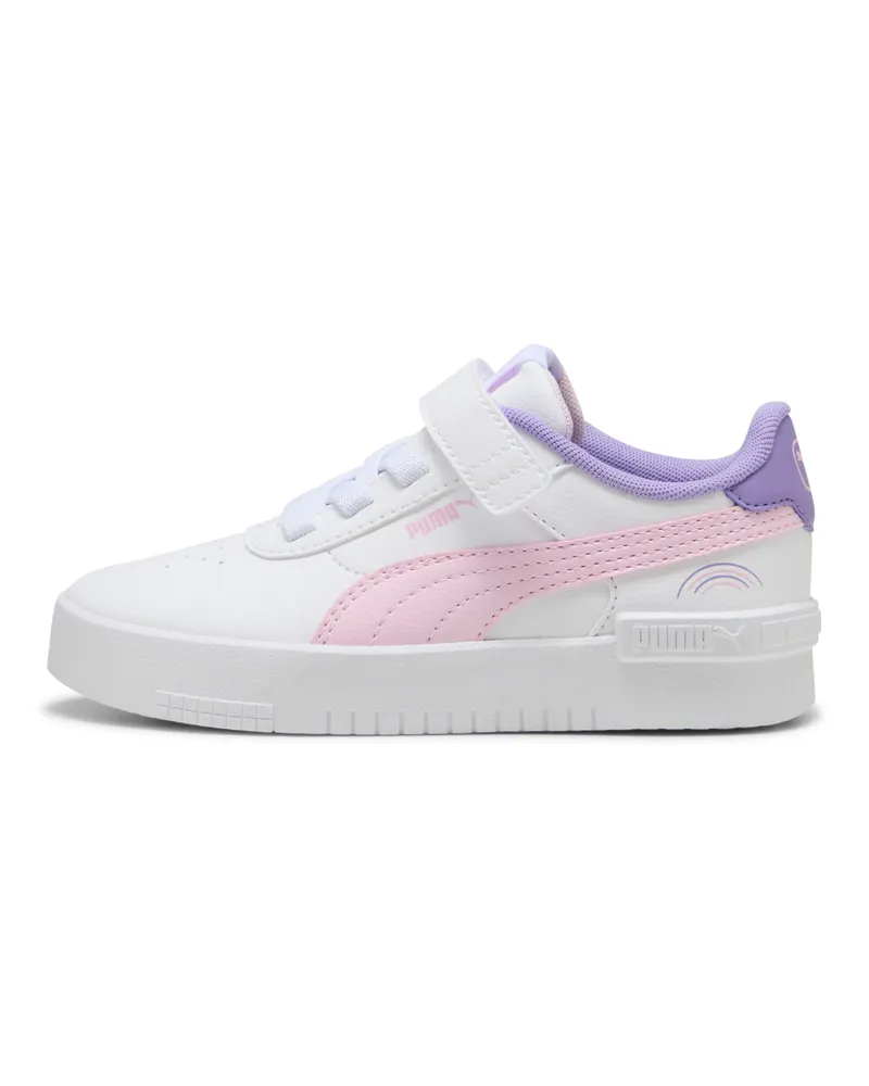 Puma Jola Colorful Rainbow Sneakers Kinder, Schuhe, Weiß Weiß