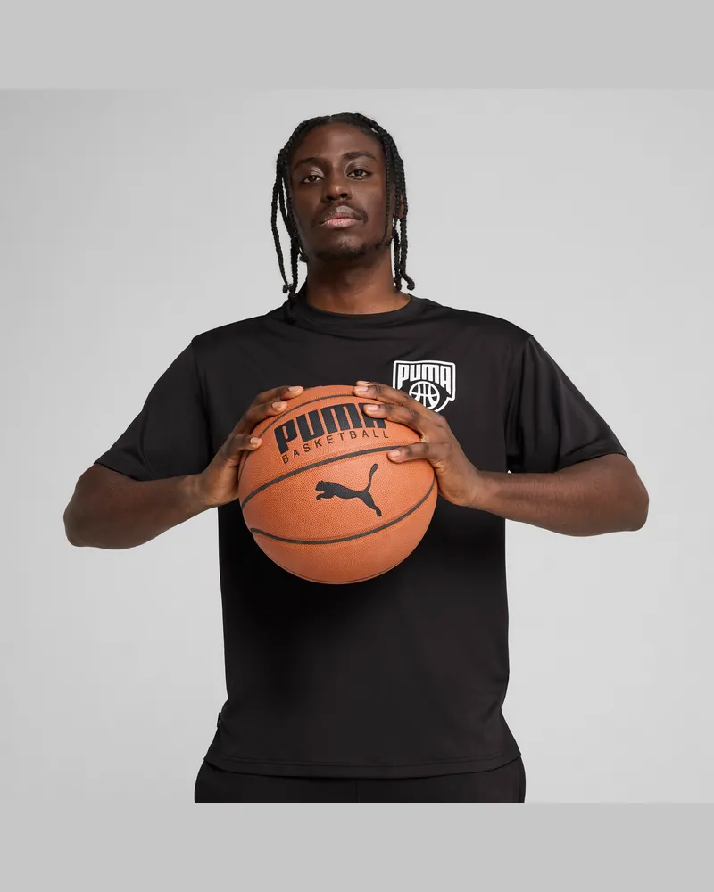 Puma Posterize Basketball-T-Shirt für Herren, Kleidung, Schwarz Schwarz