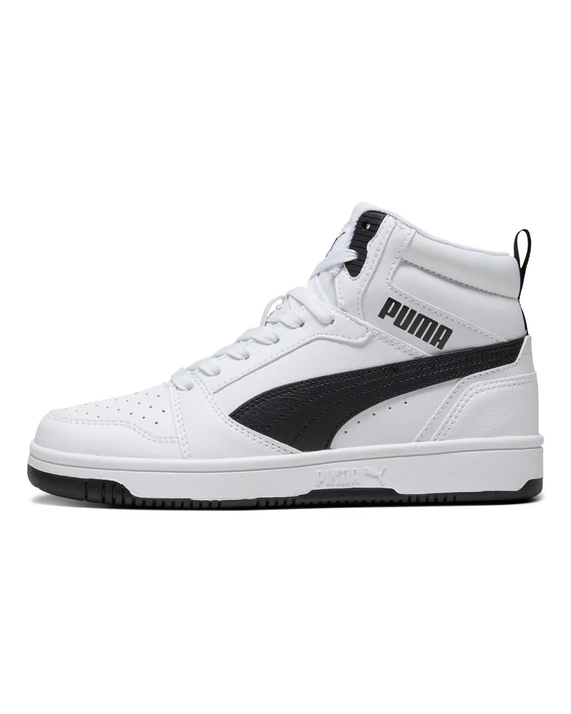 Puma Rebound V6 Mid Sneakers Teenager, Schuhe, WeiÃŸ Weiãÿ