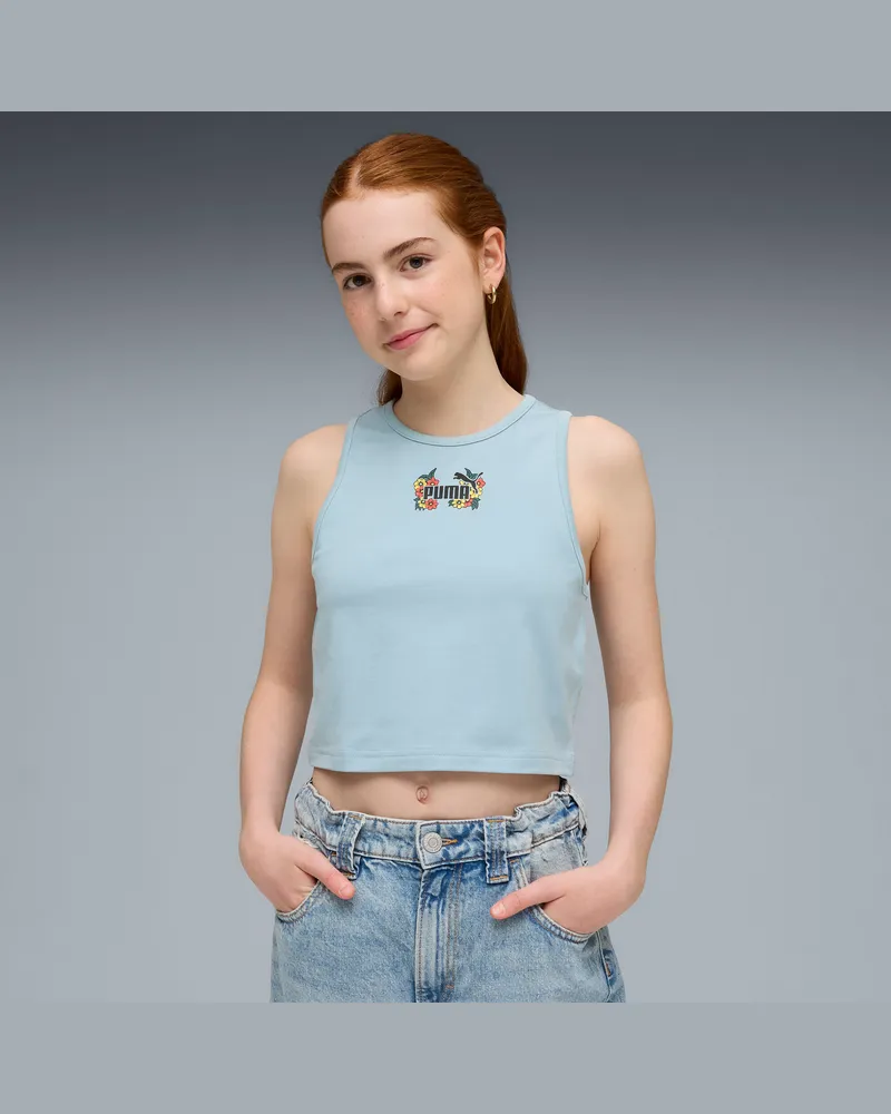 Puma MID 90s Slim Graphic Tanktop Teenager, Accessoires, Blau Blau