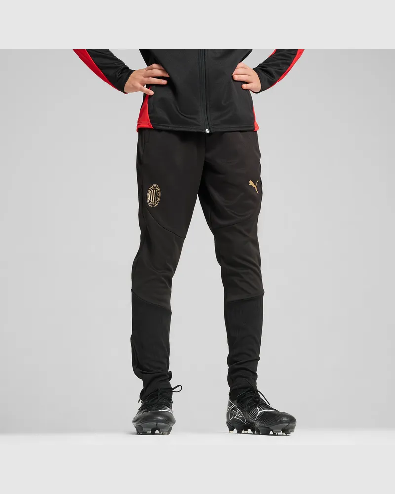 Puma AC Milan Trainingshose Teenager, Kleidung, Schwarz Schwarz