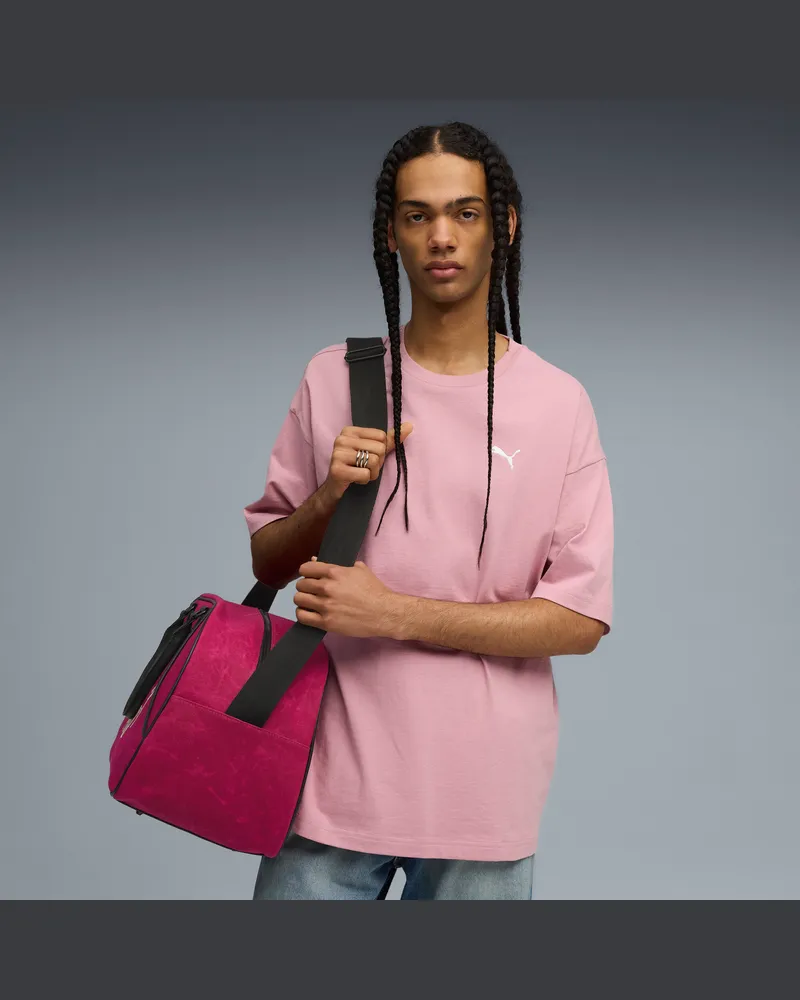 Puma WARDROBE ESS Oversized T-Shirt Herren, Kleidung, Rosa Rosa