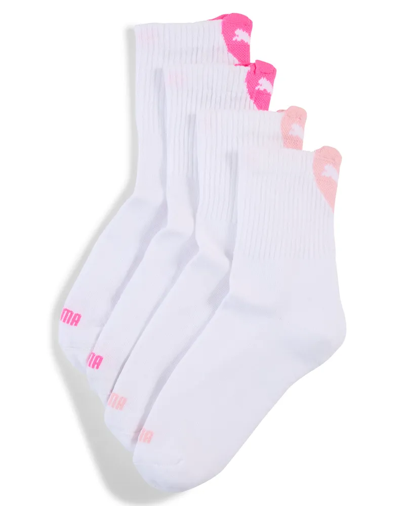 Puma Heart Kurze Crew-Socken 2er-Pack Damen, Accessoires, Weiß Weiß