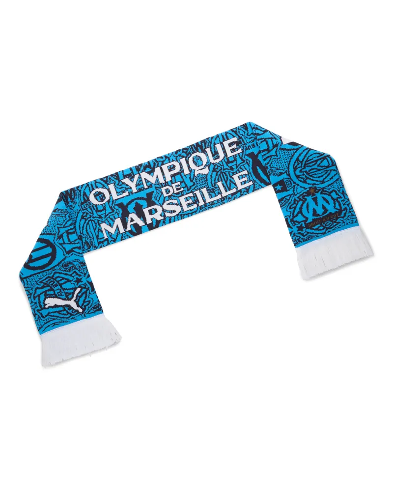 Puma Olympique de Marseille Essentials Schal, Accessoires, Blau Blau
