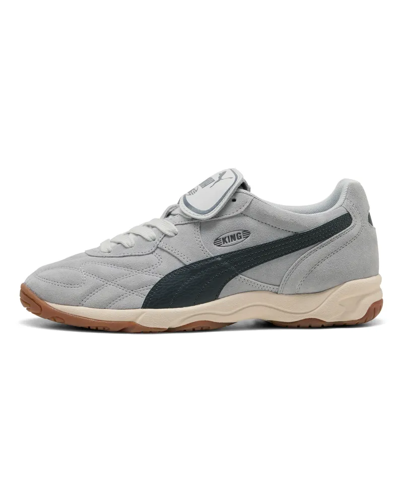 Puma King Indoor Suede Sneakers Unisex, Schuhe, Grau Grau