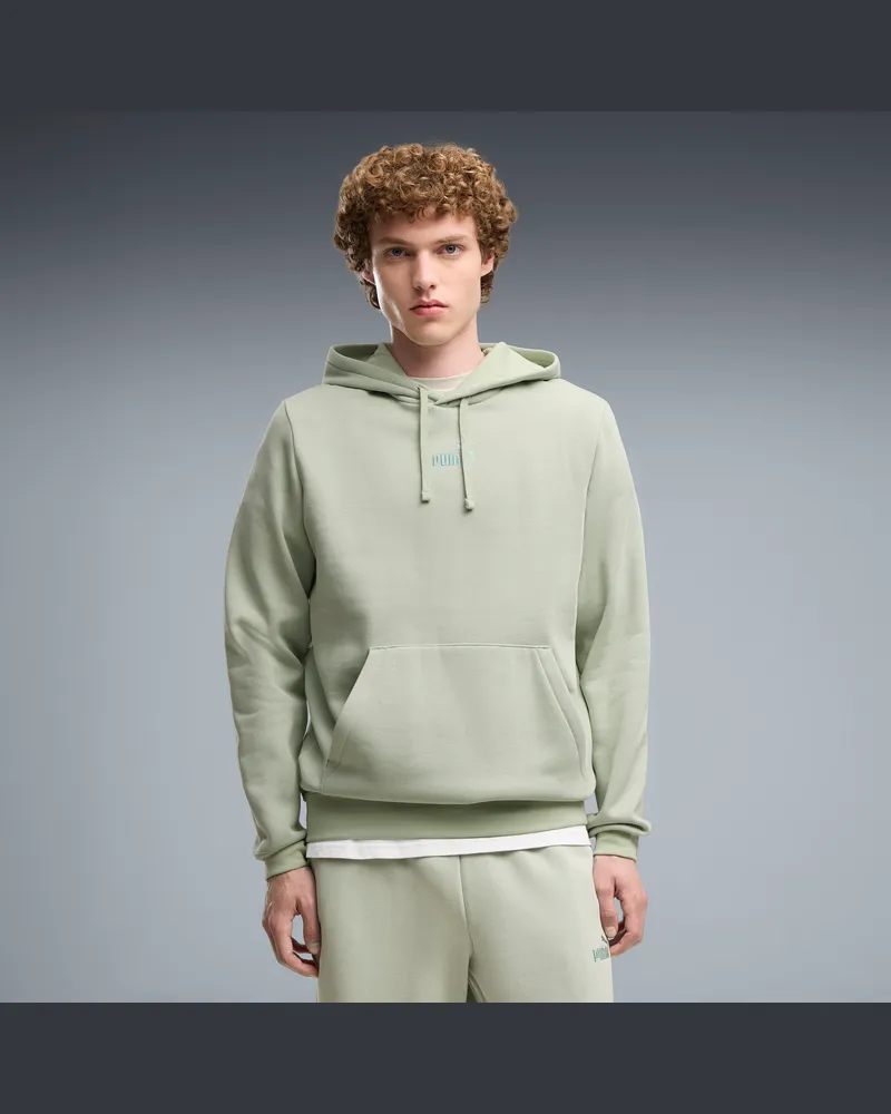 Puma Essentials No.1 Logo Fleece Hoodie Herren, Kleidung, Grün Grün