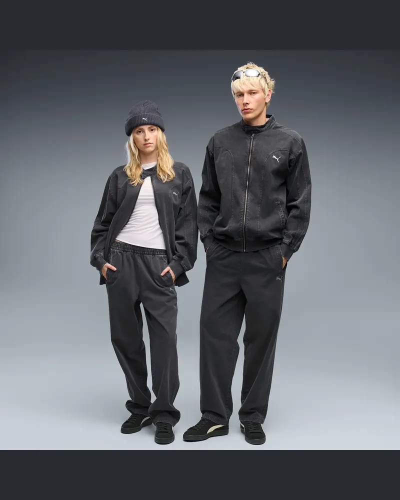 Puma FUTURE..ARCHIVE Relaxed Washed Twill Trainingshose Unisex, Accessoires, Schwarz Schwarz