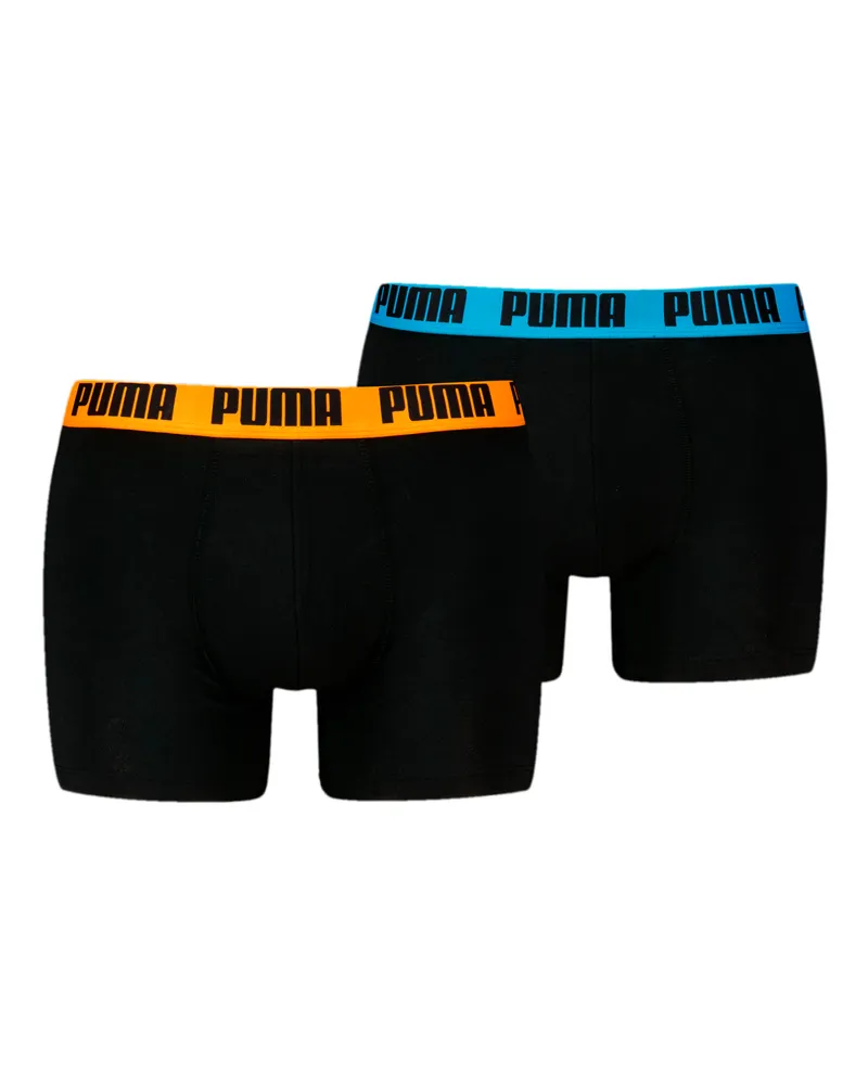 Puma Boxershorts Herren (2er-Pack), Kleidung, Schwarz Schwarz