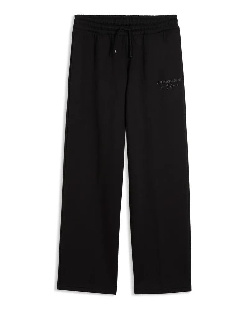 Puma Class Fleecehose mit geradem Bein Teenager, Accessoires, Schwarz Schwarz
