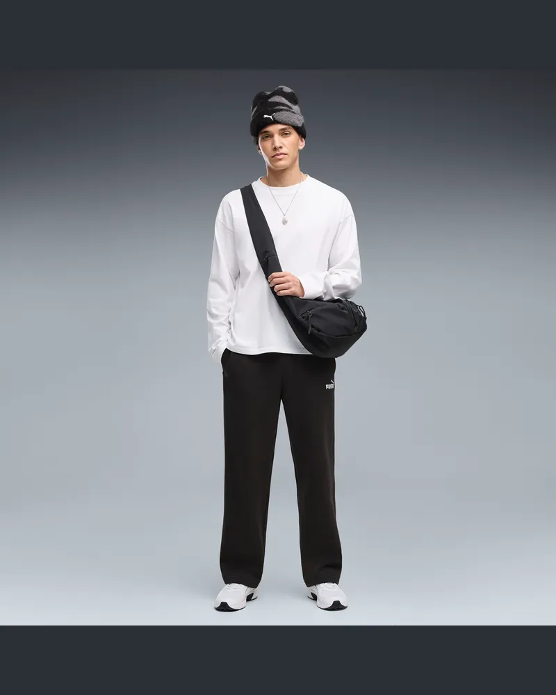 Puma Essentials Relaxed No. 1 Logo Hose Herren, Kleidung, Schwarz Schwarz