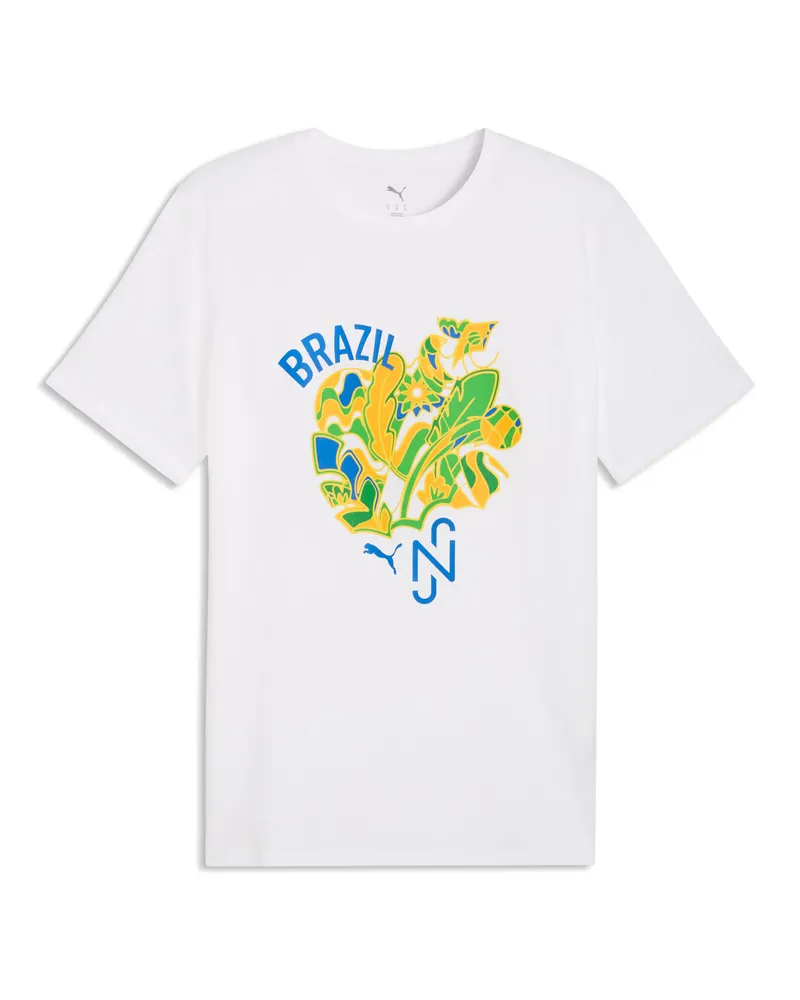 Puma Neymar Jr Brasilien Passion T-Shirt Herren, Accessoires, Weiß Weiß