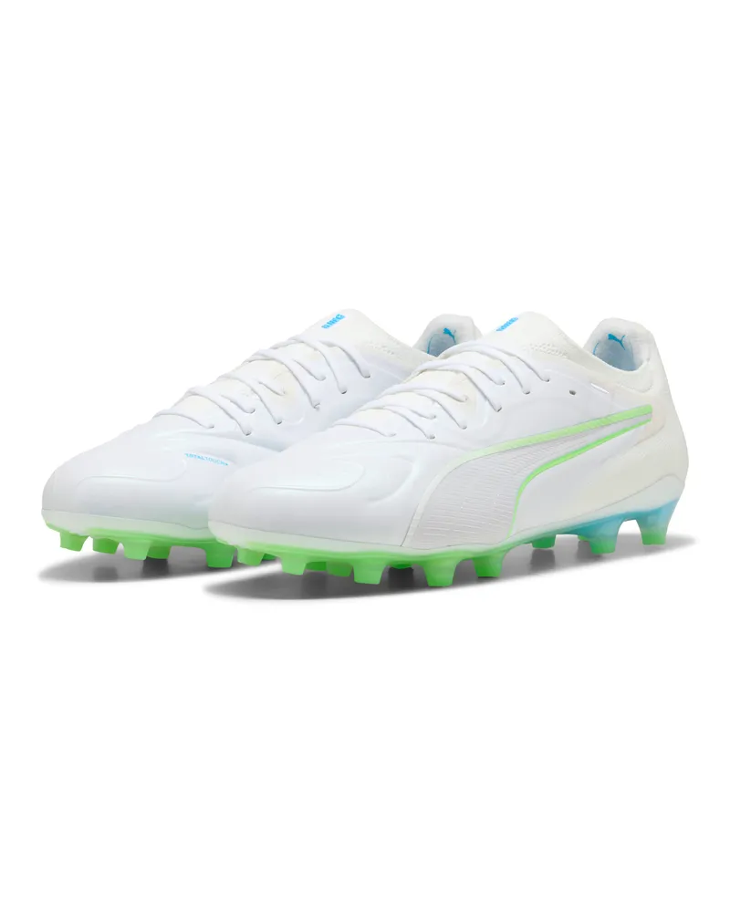 Puma KING 20 ULTIMATE Weiß FG/AG Fußballschuhe Unisex, Accessoires Weiß