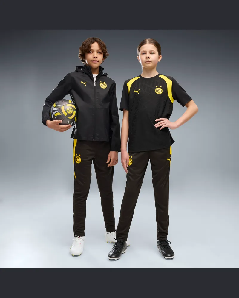 Puma Borussia Dortmund Trainingshose Teenager, Kleidung, Schwarz Schwarz