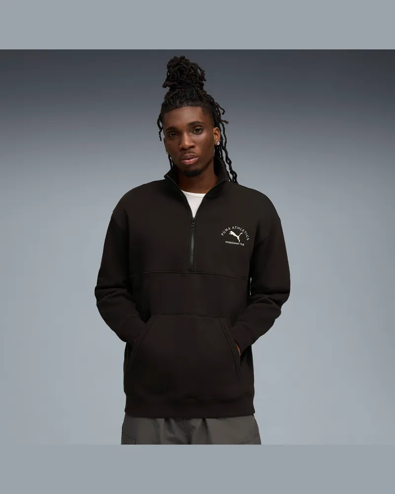 Puma Class Sweatshirt Herren, Kleidung, Schwarz Schwarz