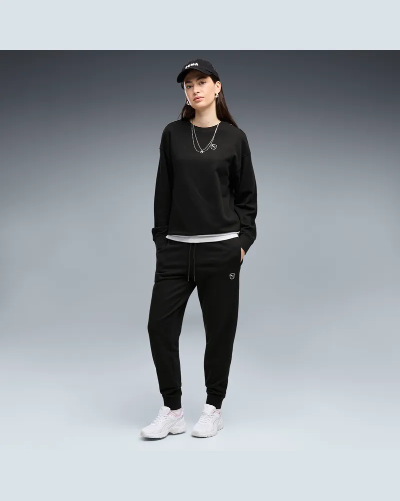 Puma Essentials Elevated Jogginghose Damen, Kleidung, Schwarz Schwarz