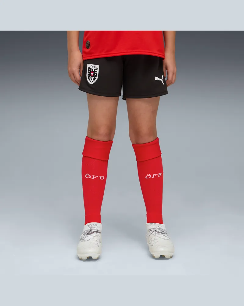 Puma Österreich 2026 Shorts Teenager, Kleidung, Schwarz Schwarz