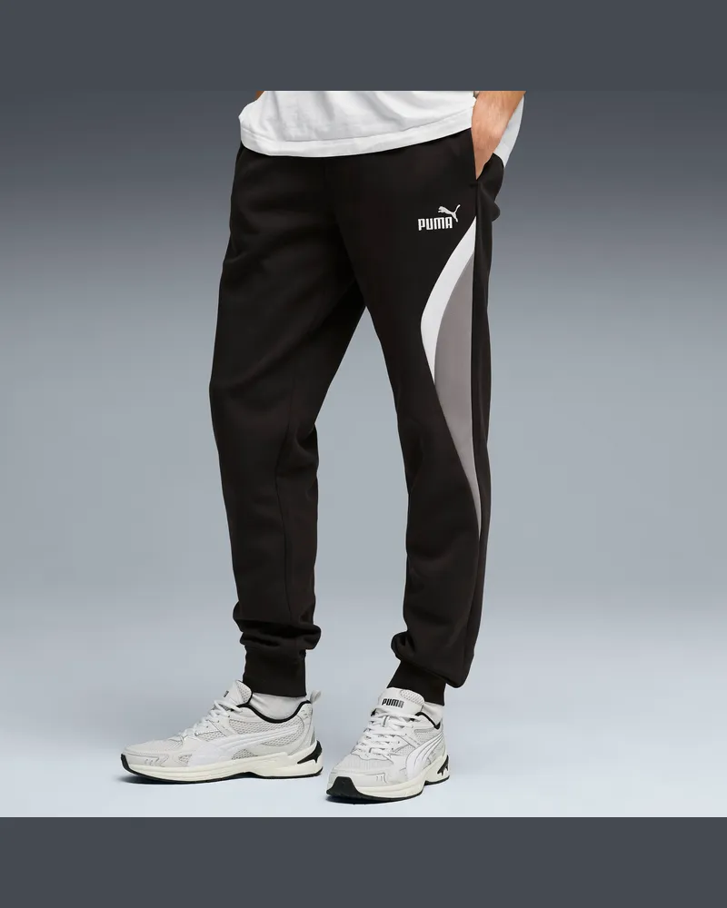 Puma Essentials Colourblock Jogginghose Herren, Accessoires, Schwarz Schwarz