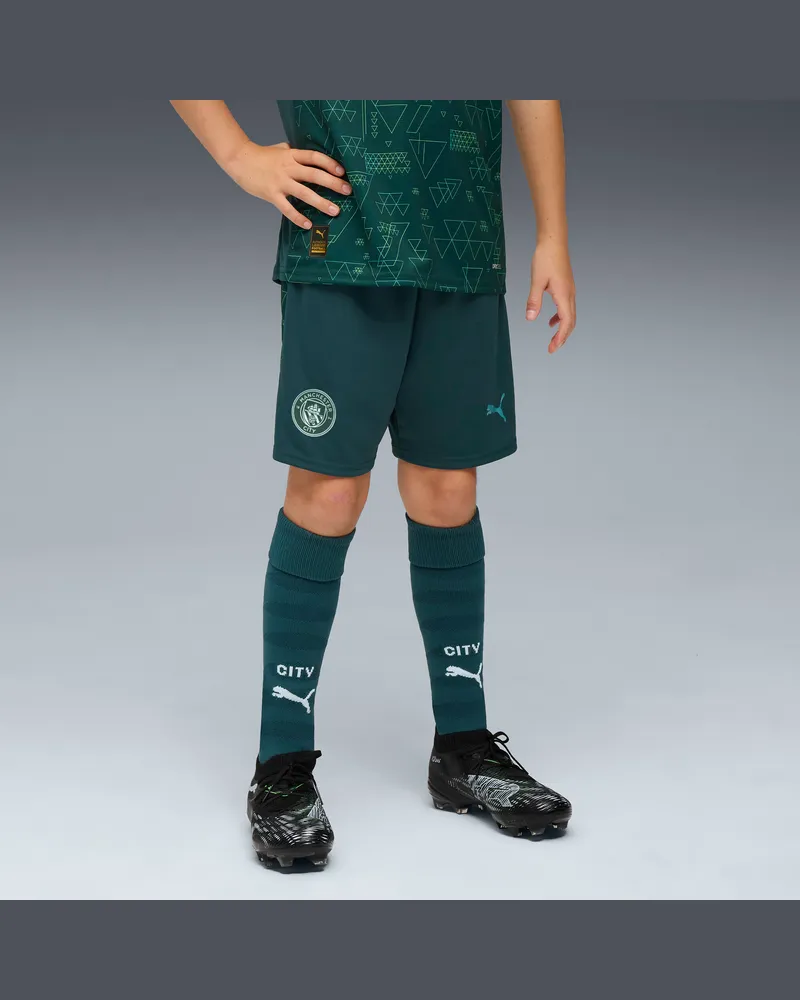 Puma Manchester City 25/26 Shorts Teenager, Kleidung, Grün Grün