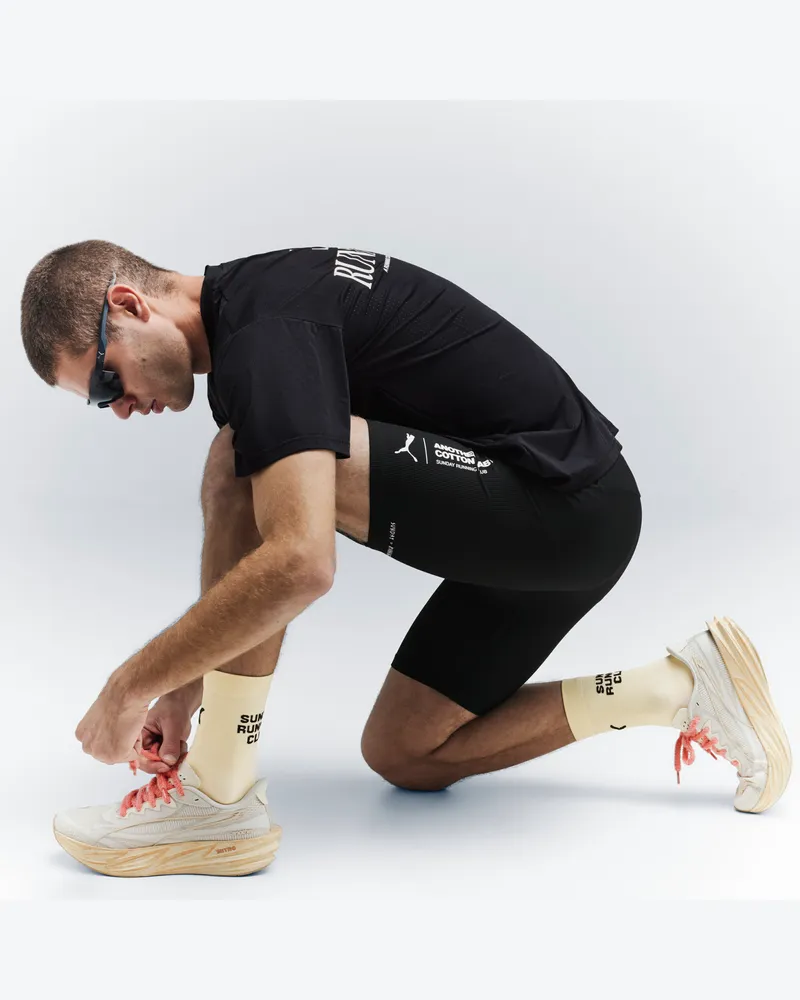 Puma x ANOTHER COTTON LAB Strickshorts Herren, Kleidung, Schwarz Schwarz