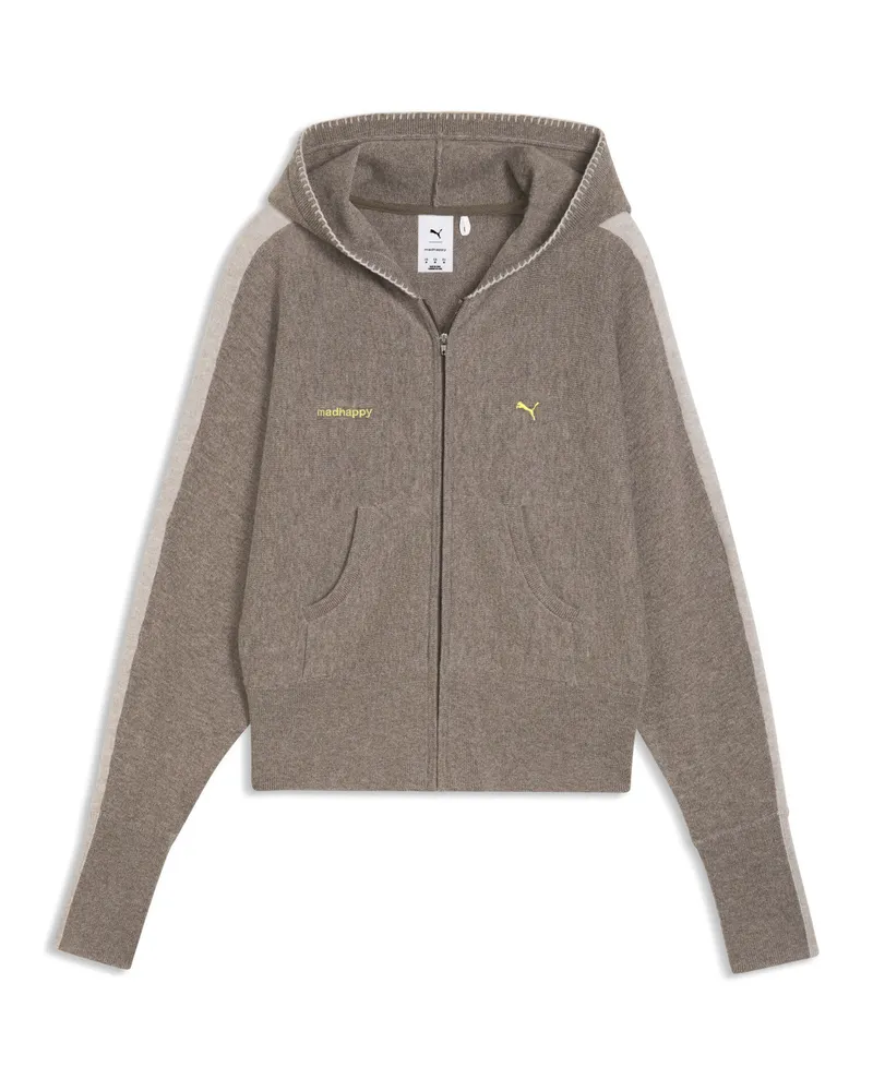 Puma x MADHAPPY T7 Strickjacke Damen, Accessoires, Grau Grau