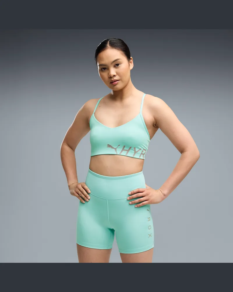 Puma x HYROX PWRMODE Strappy Sport-BH Damen, Kleidung, Grün Grün
