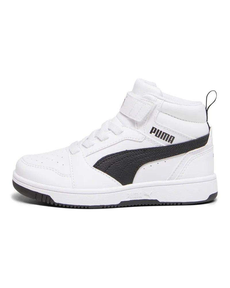Puma Rebound V6 Mid Sneakers Kinder, Schuhe, Weiß Weiß