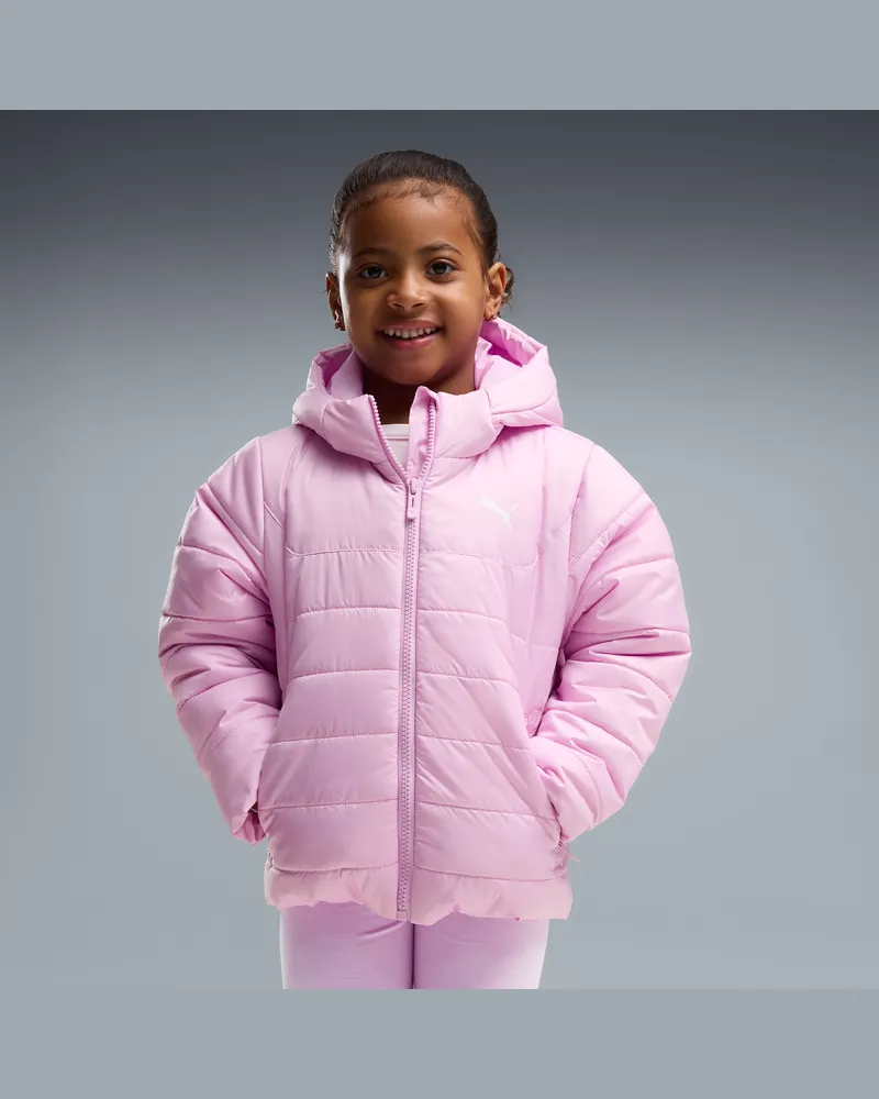 Puma Essentials Wattierte Kapuzenjacke Kinder, Kleidung, Rosa Rosa