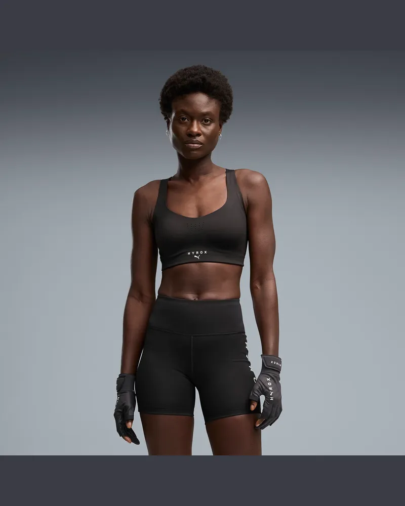 Puma x HYROX PWRMODE Sport-BH Damen, Kleidung, Schwarz Schwarz