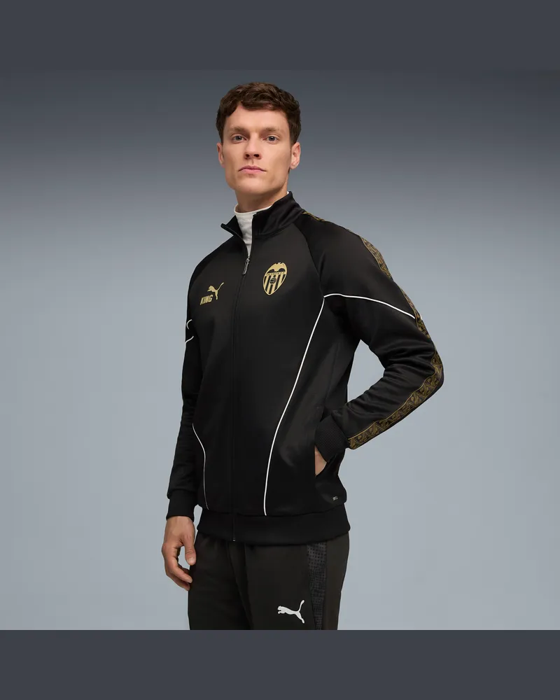 Puma Valencia CF KING Anthem Jacke Herren, Kleidung, Schwarz Schwarz