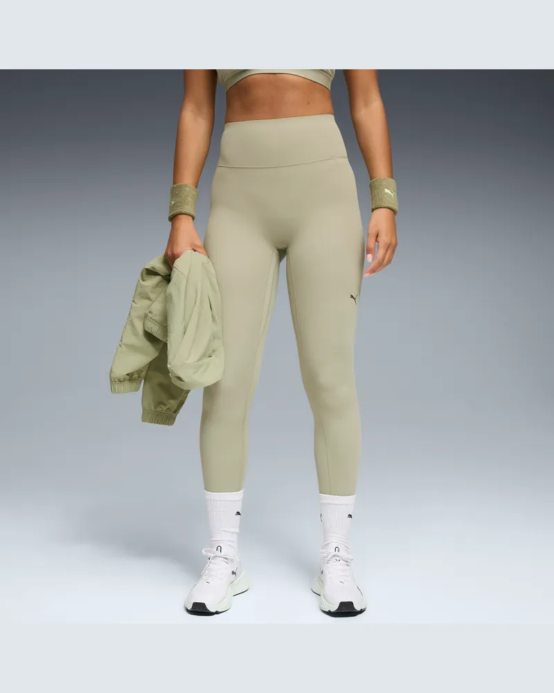 Puma SHAPELUXE High-Waist-Trainingsleggings Damen, Kleidung, Grün Grün