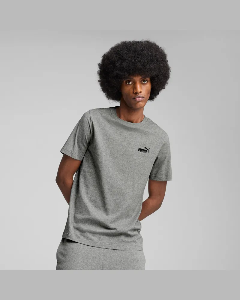 Puma Essentials Small No. 1 Logo T-Shirt Herren, Kleidung, Grau Grau
