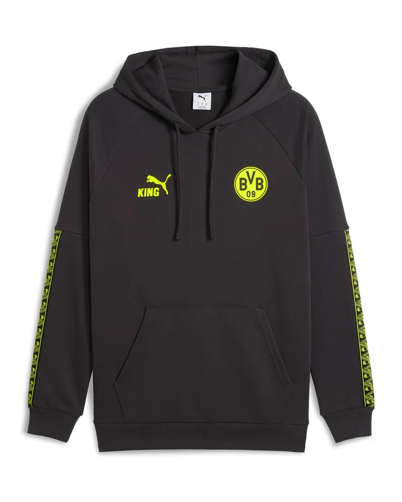 Puma Borussia Dortmund KING Hoodie Herren, Accessoires, Grau Grau