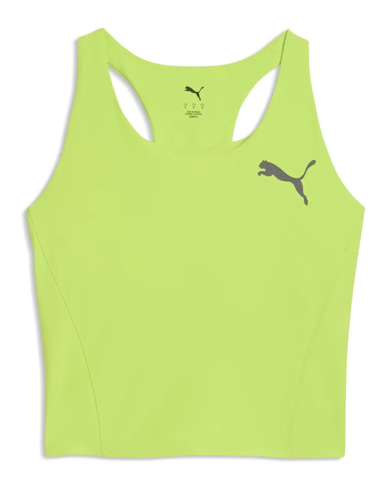 Puma Lightspeed Crop-Lauftop Damen, Accessoires, Grün Grün