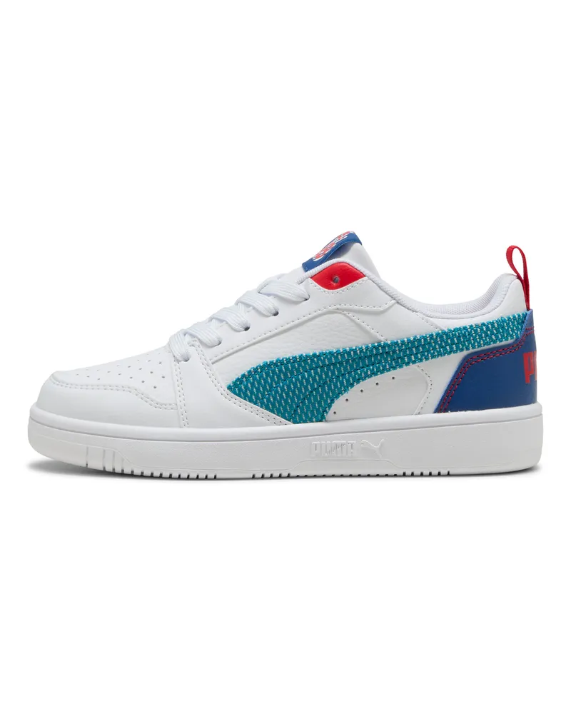 Puma Rebound V6 Low Run Fun Sneakers Teenager, Schuhe, WeiÃŸ Weiãÿ