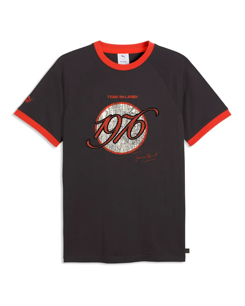 Puma McLAREN RACING James Hunt Ringer T-Shirt Unisex, Accessoires, Grau Grau