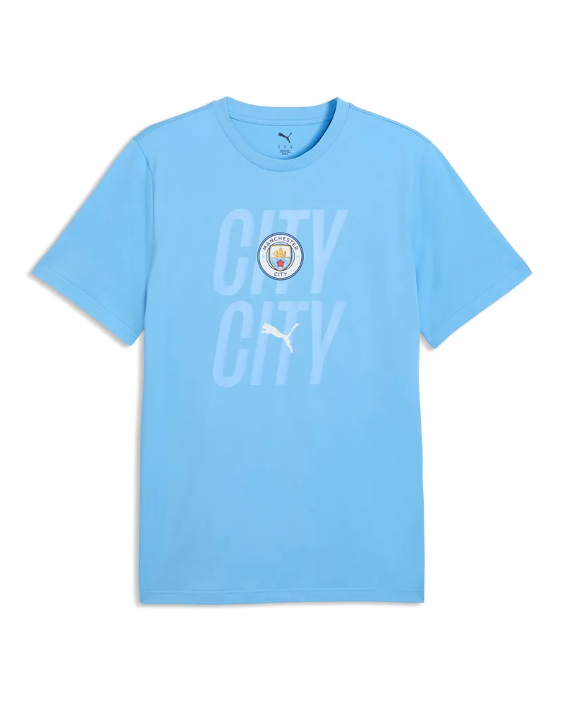 Puma Manchester City ftblCulture T-Shirt Herren, Accessoires, Blau Blau