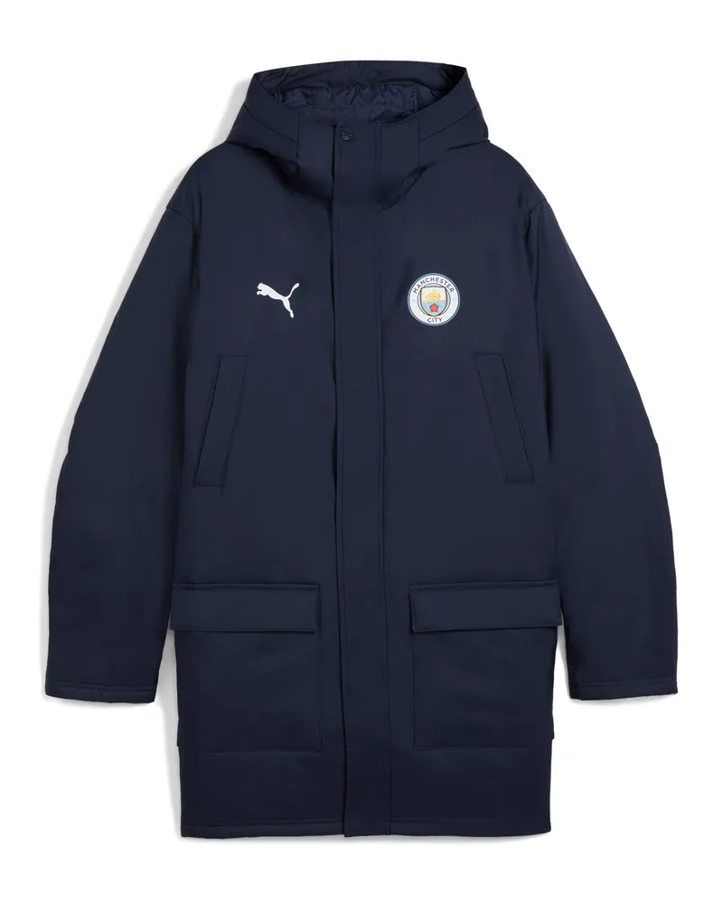 Puma Manchester City Winter-Trainingsjacke Herren, Kleidung, Blau Blau