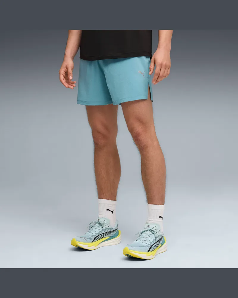 Puma Dreamrun dryCELL 5" Laufshorts Herren, Kleidung, Blau Blau