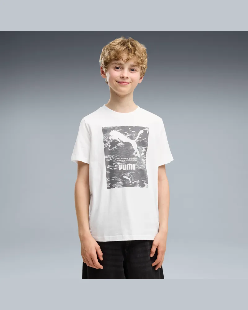 Puma Sport Camo Graphic T-Shirt Teenager, Accessoires, Weiß Weiß