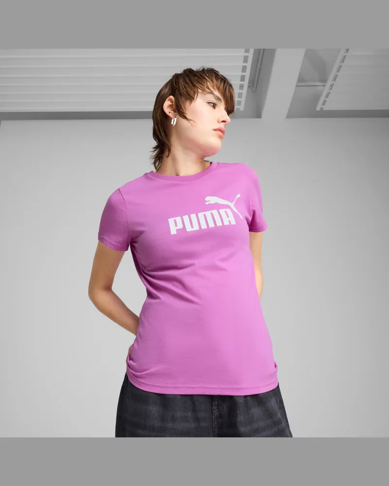 Puma ESS No. 1 Logo T-Shirt Damen, Kleidung, Lila Lila