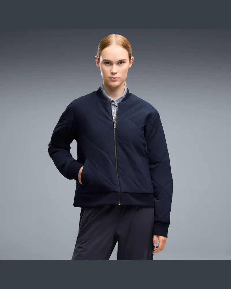 Puma Wattierte Golf-Steppjacke Damen, Kleidung, Blau Blau
