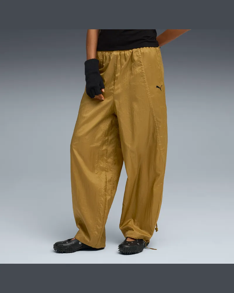 Puma DARE TO Gewebte Hose Damen, Accessoires, Braun Braun