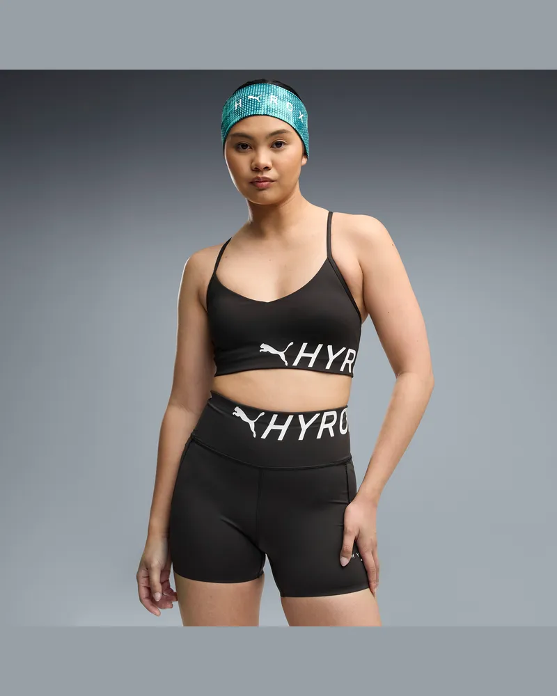 Puma x HYROX PWRMODE Strappy Sport-BH Damen, Kleidung, Schwarz Schwarz